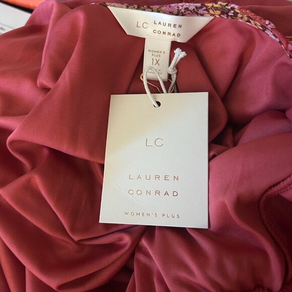 Lauren Conrad Floral Dress Size 1X NWT - Picture 10 of 12